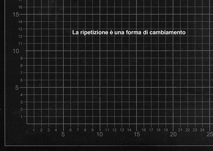 La ripetizione è una forma di cambiamento